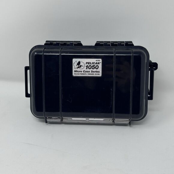 Pelican 1050 Micro Case Black Go Pro Camera Phone Travel Protection 7”x4”x3” - Picture 6 of 11